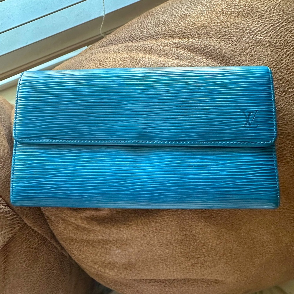 Blue Epi Leather wallet